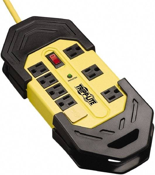 Tripp-Lite - 8 Outlets, 120 VAC15 Amps, 25' Cord, Power Outlet Strip - Floor, Keyhole Mount, 5-15 NEMA Configuration, 1.57" Strip - Industrial Tool & Supply