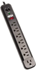 Tripp-Lite - 7 Outlets, 120 VAC15 Amps, 6' Cord, Power Outlet Strip - Floor, Keyhole Mount, 5-15 NEMA Configuration, 12.51" Strip - Industrial Tool & Supply