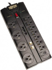 Tripp-Lite - 12 Outlets, 120 VAC15 Amps, 8' Cord, Power Outlet Strip - Floor, Keyhole Mount, 5-15 NEMA Configuration, 12.04" Strip - Industrial Tool & Supply