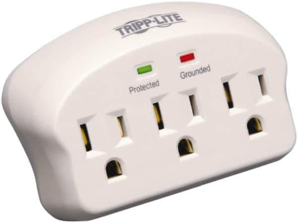 Tripp-Lite - 3 Outlets, 120 VAC15 Amps, Power Outlet Strip - Floor, Keyhole Mount, 5-15 NEMA Configuration, 2.1" Strip - Industrial Tool & Supply