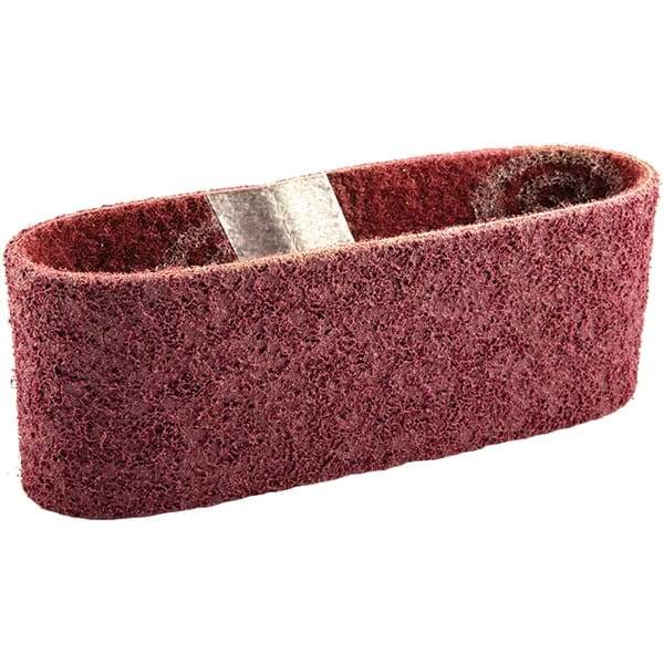 Norton - 3" Wide x 18" OAL, Aluminum Oxide Abrasive Belt - Aluminum Oxide, Fine, Nonwoven, Cloth Backing - Industrial Tool & Supply
