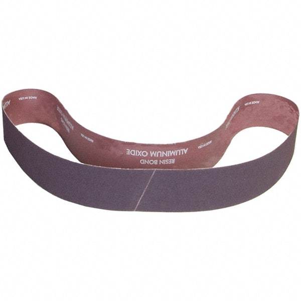 Norton - 1-1/2" Wide x 60" OAL, Aluminum Oxide Abrasive Belt - Aluminum Oxide, Coarse, Nonwoven, X Weighted Cloth Backing - Industrial Tool & Supply