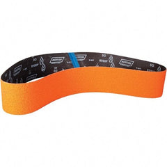 Norton - 4" Wide x 60" OAL, 40 Grit, Ceramic Abrasive Belt - Ceramic, Coated, Y Weighted Cloth Backing - Industrial Tool & Supply