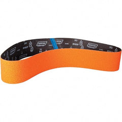 Norton - 6" Wide x 48" OAL, 36 Grit, Ceramic Abrasive Belt - Ceramic, Coated, Y Weighted Cloth Backing - Industrial Tool & Supply