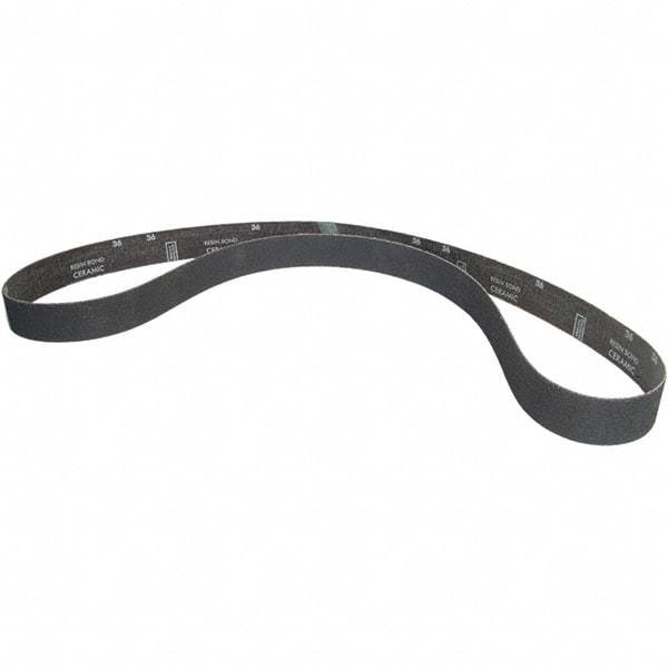Norton - 2" Wide x 90" OAL, 36 Grit, Ceramic Abrasive Belt - Ceramic, Coated, H Weighted Cloth Backing - Industrial Tool & Supply