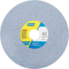 Norton - 8" Diam x 1-1/4" Hole x 1/2" Thick, J Hardness, 46 Grit Surface Grinding Wheel - Ceramic, Type 1, Coarse Grade, 3,600 Max RPM - Industrial Tool & Supply