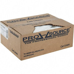 PRO-SOURCE - 24 Gal Capacity, Clear, Linear Low-Denstiy Polyethylene (LLDPE), Hazardous Waste Bag - 4 mil Thick x 18" Wide x 30" High, Flat Pack - Industrial Tool & Supply