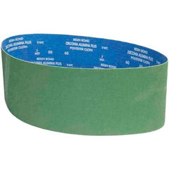 Norton - 6" Wide x 48" OAL, 60 Grit, Zirconia Alumina Abrasive Belt - Zirconia Alumina, Coated, Y Weighted Paper Backing - Industrial Tool & Supply