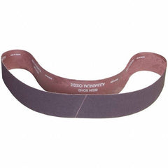 Norton - 2" Wide x 42" OAL, 180 Grit, Aluminum Oxide Abrasive Belt - Aluminum Oxide, Coated, X Weighted Cloth Backing - Industrial Tool & Supply