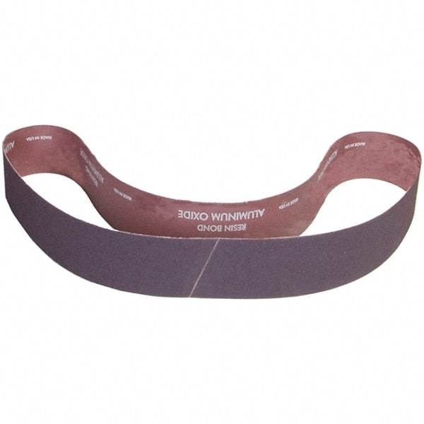 Norton - 3" Wide x 48" OAL, 80 Grit, Aluminum Oxide Abrasive Belt - Aluminum Oxide, Coated, X Weighted Cloth Backing - Industrial Tool & Supply