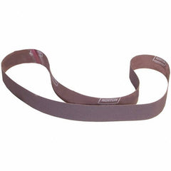 Norton - 2" Wide x 72" OAL, 220 Grit, Aluminum Oxide Abrasive Belt - Aluminum Oxide, Coated, X Weighted Cloth Backing - Industrial Tool & Supply