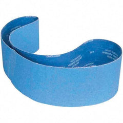 Norton - 6" Wide x 89" OAL, 80 Grit, Zirconia Alumina Abrasive Belt - Zirconia Alumina, Coated, X Weighted Cloth Backing - Industrial Tool & Supply