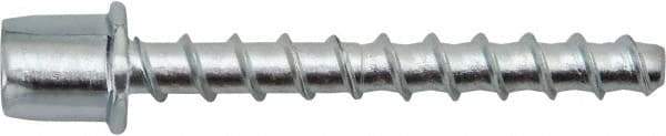 Powers Fasteners - 1/4" Zinc-Plated Steel Vertical (End Drilled) Mount Threaded Rod Anchor - 1/4" Diam x 1-5/8" Long, 3,265 Lb Ultimate Pullout, For Use with Concrete/Masonry - Industrial Tool & Supply