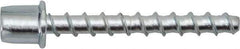 Powers Fasteners - 1/4" Zinc-Plated Steel Vertical (End Drilled) Mount Threaded Rod Anchor - 1/4" Diam x 1-5/8" Long, 3,265 Lb Ultimate Pullout, For Use with Concrete/Masonry - Industrial Tool & Supply