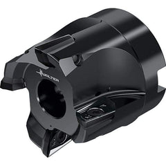 Walter - 5 Inserts, 76.2mm Cut Diam, 25.4mm Arbor Diam, Indexable Square-Shoulder Face Mill - 0° Lead Angle, 50.8mm High, Through Coolant, Series M2131-UB1 - Industrial Tool & Supply