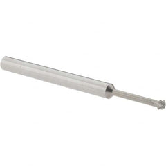 Accupro - 5/32° 5/32" Cut Diam, 0.078" Cut Width, 3/16" Shank, Solid Carbide Double-Angle Cutter - Industrial Tool & Supply