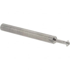 Accupro - 5/32° 5/32" Cut Diam, 0.078" Cut Width, 3/16" Shank, Solid Carbide Double-Angle Cutter - Industrial Tool & Supply