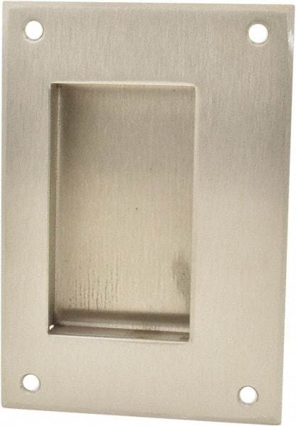 Hager - 3-1/2" Overall Width x 5" Overall Height, 3/4" Recess Depth, Recessed Pull - Stainless Steel, 3-1/16" Recess Height x 1-3/4" Recess Width, 2-13/16" Center to Center - Industrial Tool & Supply