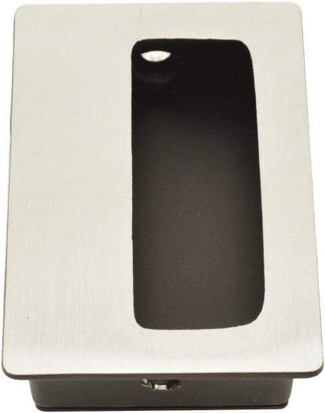 Hager - 1-15/16" Overall Width x 3" Overall Height, 5/8" Recess Depth, Recessed Pull - 2-3/8" Recess Height x 0.843" Recess Width - Industrial Tool & Supply