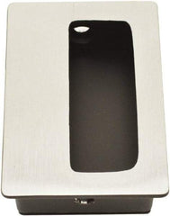 Hager - 1-15/16" Overall Width x 3" Overall Height, 5/8" Recess Depth, Recessed Pull - 2-3/8" Recess Height x 0.843" Recess Width - Industrial Tool & Supply