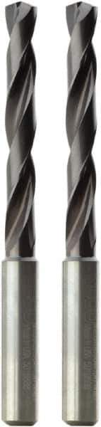 Seco - Letter P 140° Solid Carbide Jobber Drill - TiAlN Finish, Right Hand Cut, Spiral Flute, Cylindrical Shank, 66mm OAL, Standard Point - Industrial Tool & Supply