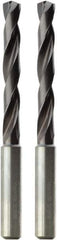 Seco - Letter P 140° Solid Carbide Jobber Drill - TiAlN Finish, Right Hand Cut, Spiral Flute, Cylindrical Shank, 74mm OAL, Standard Point - Industrial Tool & Supply