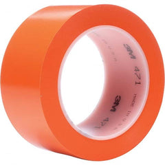 3M - 36 Yd x 1/4" Orange Vinyl Film Tape - Industrial Tool & Supply