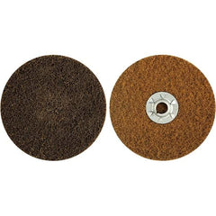 Norton - 5" Disc Diam, Aluminum Oxide Quick Change Disc - Type R Attaching System, Nonwoven, Brown, Coarse Grade, 12,000 RPM - Industrial Tool & Supply