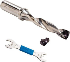 Seco - 16 to 17mm Diam, 3xD, 50mm Max Depth, 3/4" Shank Diam, 127.9mm OAL, Replaceable Tip Drill - SD400 Insert, 16.669 Seat Size, SD403 Toolholder, Series Crownloc Plus - Industrial Tool & Supply