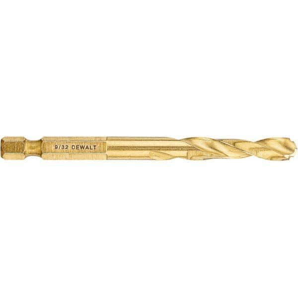 DeWALT - 5/16" High Speed Steel, 135° Point, Straight Shank Maintenance Drill Bit - Industrial Tool & Supply