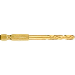 DeWALT - 7/32" High Speed Steel, 135° Point, Straight Shank Maintenance Drill Bit - Industrial Tool & Supply
