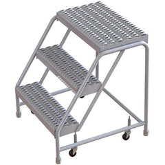 TRI-ARC - Rolling & Wall Mounted Ladders & Platforms Type: Rolling Warehouse Ladder Style: Rolling Safety Ladder - Industrial Tool & Supply