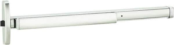 Stanley - 2' 4" to 3' Door Width Rim Exit Device - Satin Stainless Steel Finish - Industrial Tool & Supply