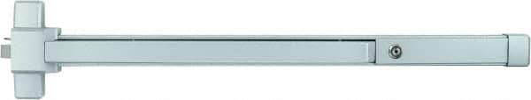 Stanley - 2' 10" to 4' Door Width Rim Exit Device - Aluminum Finish - Industrial Tool & Supply