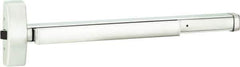 Stanley - 2' 4" to 3' Door Width Rim Exit Device - Fire Rated, Satin Stainless Steel Finish - Industrial Tool & Supply