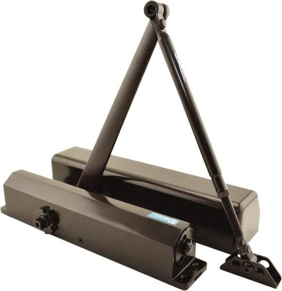 Stanley - Multi-Size Closer Manual Damper - Dark Bronze Finish, Non-Handed - Industrial Tool & Supply