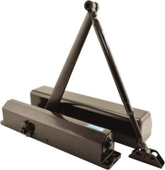 Stanley - Multi-Size Closer Manual Damper - Dark Bronze Finish, Non-Handed - Industrial Tool & Supply