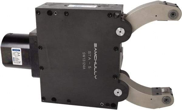 Samchully - Steady Lathe Rest - Compatible with CNC Manual Mills, CNC Manual Lathes, Vises, 85 to 350mm Workpiece Diam - Industrial Tool & Supply