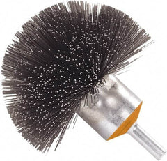 WALTER Surface Technologies - 1-1/2" Brush Diam, Crimped, End Brush - 1/4" Diam Shank, 1-1/2" Pilot Diam, 20,000 Max RPM - Industrial Tool & Supply