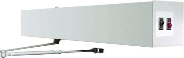Stanley - Automatic Door Power Operated Damper - Surface Mount, Nonhanded, Aluminum Finish - Industrial Tool & Supply