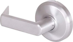 Stanley - Grade 2 Dummy Lever Lockset - 2-3/4" Back Set, Zinc, Satin Chrome Finish - Industrial Tool & Supply
