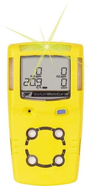 BW Technologies by Honeywell - Visual, Vibration & Audible Alarm, LCD Display, Multi-Gas Detector - Monitors Oxygen, Hydrogen Sulfide & Carbon Monoxide, -20 to 50°C Working Temp - Industrial Tool & Supply
