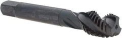 Emuge - 5/8-11 UNC 3 Flute 2B Modified Bottoming Spiral Flute Tap - Cobalt, Oxide Finish, 3-13/16" OAL, Right Hand Flute, Right Hand Thread, Series Enorm - Industrial Tool & Supply