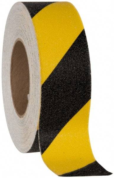 NMC - Black & Yellow Striped Anti-Slip Vinyl Tape - 6" Wide x 0.02" Thick, General Traffic - Industrial Tool & Supply