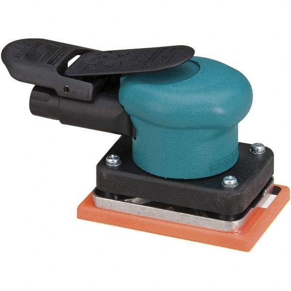 Dynabrade - 10,000 OPM, 13 CFM Air Consumption, Palm Air Orbital Sander - Rectangular Pad, 1/4 NPT Inlet - Industrial Tool & Supply