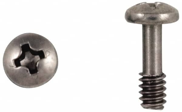 Made in USA - Phillips Drive #4-40 UNC 1" Length Under Head Captive Screw - Industrial Tool & Supply