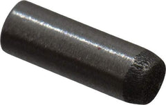 Made in USA - 2mm Diam x 6mm Pin Length 416 Stainless Steel Precision Dowel Pin - C 36-42 Hardness, 1 Beveled & 1 Rounded End - Industrial Tool & Supply