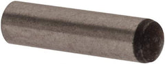 Made in USA - 2mm Diam x 8mm Pin Length 416 Stainless Steel Precision Dowel Pin - C 36-42 Hardness, 1 Beveled & 1 Rounded End - Industrial Tool & Supply
