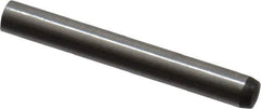 Made in USA - 2mm Diam x 16mm Pin Length 416 Stainless Steel Precision Dowel Pin - C 36-42 Hardness, 1 Beveled & 1 Rounded End - Industrial Tool & Supply
