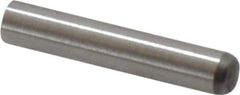 Made in USA - 2.5mm Diam x 14mm Pin Length 416 Stainless Steel Precision Dowel Pin - C 36-42 Hardness, 1 Beveled & 1 Rounded End - Industrial Tool & Supply
